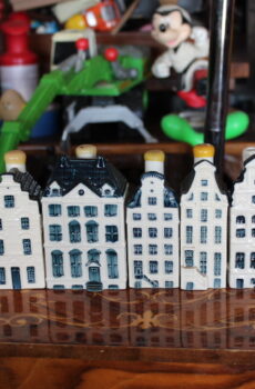 6 Bols KLM Ceramic Dutch Houses #1 #14 #34 #38 #48 #69