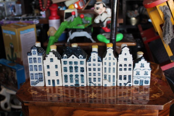 6 Bols KLM Ceramic Dutch Houses #1 #14 #34 #38 #48 #69