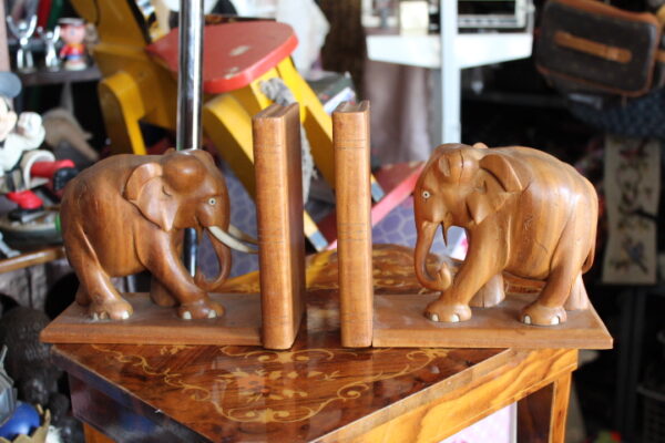 Thai Sandal Wood Book Ends